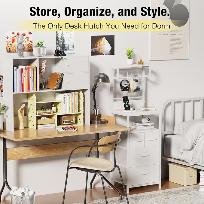 YGYQZ Adjustable Desktop Organizer Shelf – Space-Saving Desk Shelves & Desktop - Image 4