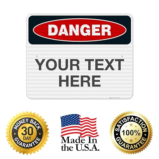Custom Danger Sign, OSHA Sign, 24x30 Inches, 3M EGP Reflective .080 Aluminum - Image 8