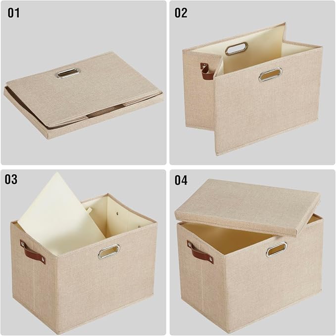 Roobyl 17" Large Collapsible Storage Bins - Image 6