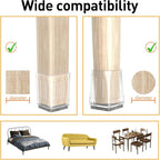Square Chair Leg Protectors for Hardwood Floors - Image 5