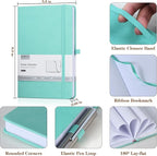 POPRUN A5 Lined Journal Notebooks, 8 Pack Leather Hardcover Thick Notebook - Image 2