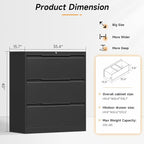 Bestoo 3-Drawer Lateral File Cabinet - Image 3