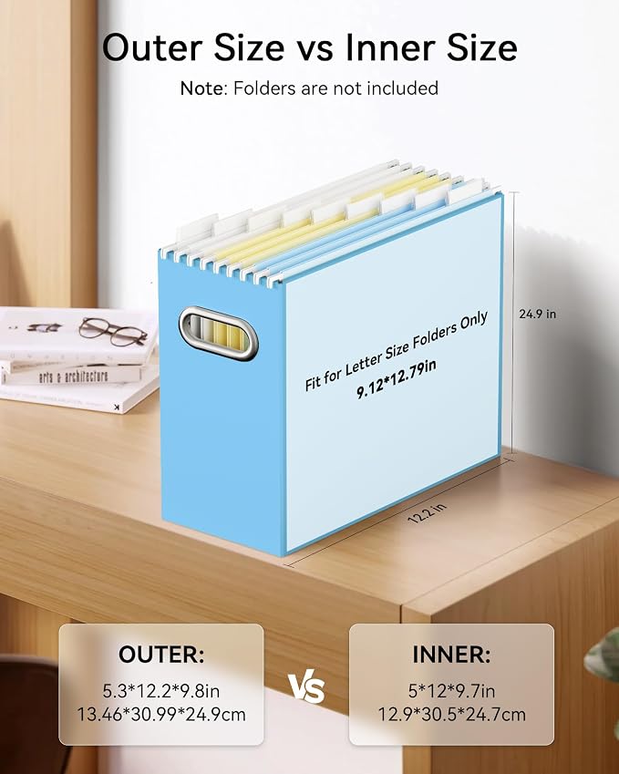 Oterri Cardboard File Organizer Box - Image 2