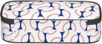 Baseball Blue White Ball Pencil Case Big Capacity Storage Pencil Pouch - Image 4