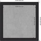 Amanti Art Black Framed Magnetic Board 23x23 Medium Vision Board - Image 2