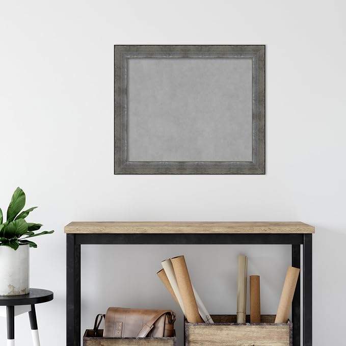 Amanti Art Silver Framed Magnetic Board 24x28 Medium Vision Board - Image 5