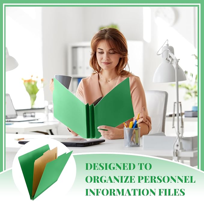 Skyygemm 72 Pcs Classification Folders Letter Size, 1 Divider Pressboard File - Image 5