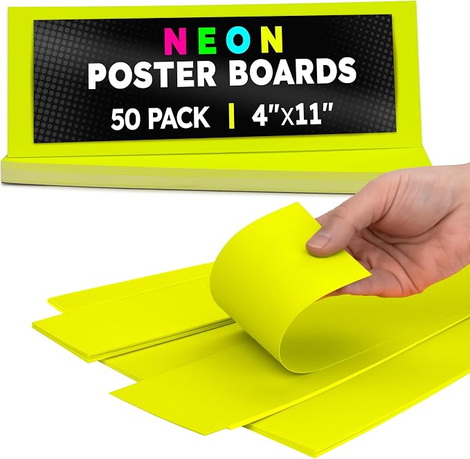 Hygloss Small Poster Board 4x11 by HyglossProductsInc