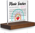 Music Teacher Gift Desk Sign, Inspirational Thank You Plaque by Pariveca