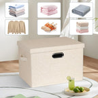 Graciadeco Large 17" 36 Quart Collapsible Stackable Storage Bins - Image 6