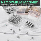 E BAVITE Magnetic Push Pins ThumbTacks, 36 Sets Magnet Pushpins - Image 5