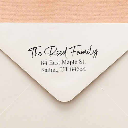 Address Stamp - Custom Stamps for Mailing I Create Personalized Name and Return by ThePlaidBarn