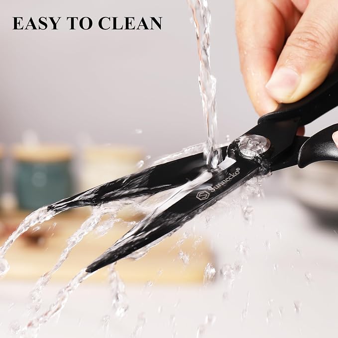 Sunnecko Kitchen Scissors All Purpose Heavy Duty Scissors Titanium Coated - Image 5