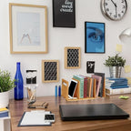 Fox Claw Desktop Bookshelf Expandable Desktop Organizer Counter Bookcase Desk - Image 4