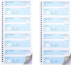 2 Packs Receipt Book with Carbon Copies, Money and Rent Receipt Book, 3-Part by Yeplan