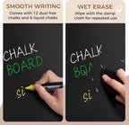 SELEAD 100% Real Wood Frame Small Magnetic Chalkboard Sign - Image 7