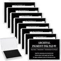MotiMind 8 Pcs Black Archival Pigment Waterproof Ink Pad by MotiMind