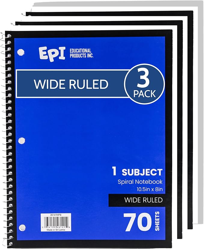 EPI Spiral Notebook | Wide by EPI