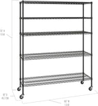 Seville Classics UltraDurable Heavy Duty NSF Solid Steel Wire Rack Storage Unit - Image 3