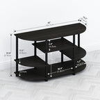 Furinno TOMI TV Stand, Corner Entertainment Center, TV Console - Image 2