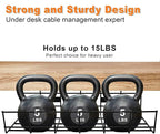 Under Desk Cable Management- 4 Pack Cord Organizer. Metal Wire Cable Management - Image 4