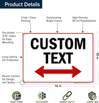 Custom Two Way Arrow Directional Sign by My Sign Center - Image 6