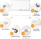 Rolling Dry Erase Board 70 x 36 - Image 7