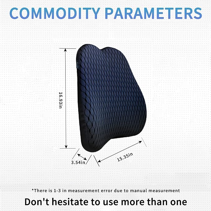 XINJUN Memory Foam car Lumbar Support Pillow - Image 6