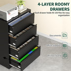 4 Drawer Lateral File Cabinet - Image 5