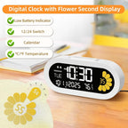 DOOMAY Digital Alarm Clock for Bedroom: Dual Alarm Bedside Clock VA LCD Display - Image 5