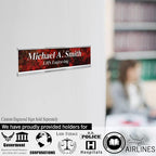 Personalized Name Sign with Name Plate Holder, with Choice of Mounting - Image 6