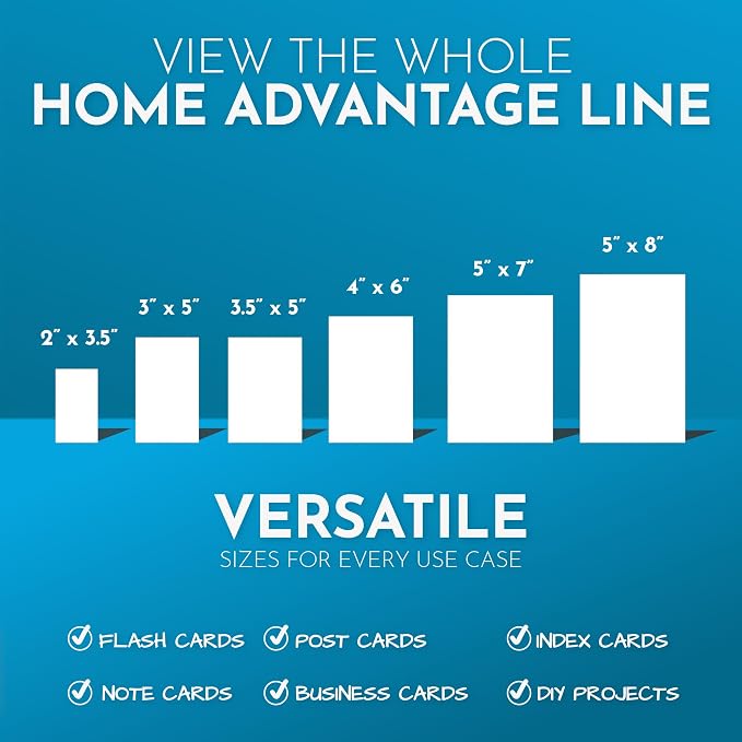 Home Advantage 5x8 Blank Index Cards - Image 7