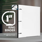 WOT I 12-Pack Telescoping 3 Ring Binder 1 Inch, Expandable Flexible Binder - Image 5