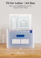 ABC life 12-Pocket Accordion File Organizer, Expandable File Folder - Image 3