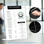 12 Pack Slanted Back Acrylic Sign Holders 4x6 - Image 3