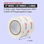 Tape Logic Heavy Duty 2in x 25yd Clear Packaging Tape - Image 2