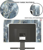 Baocicco Gray Gold Marble Waterproof 58, 60 Inch TV Dust Cover Anti-Static - Image 3