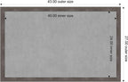 Amanti Art Grey Framed Magnetic Board 27x43 Large Vision Board - Image 3