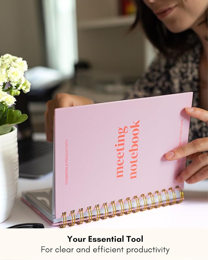 Lamare Meeting Notebook for Work Organization – Perfect Work Notebook for Note - Image 8