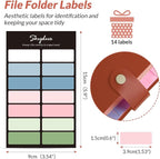 SKYDUE File Folder with Labels, Accordion File Organizer with 8 Pockets - Image 6