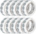 Perco Grey 1-Inch Perforated Circle Dot Sticker Labels — 10 Rolls, 000 Round by Perco