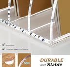 SANRUI Acrylic Desk Magazine File Organizer, 4 Vertical Compartments Clear - Image 4