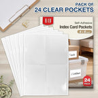 H4D 24 Pack Labels for Storage Bins, Tote Label Pockets for Organizing Storage - Image 2