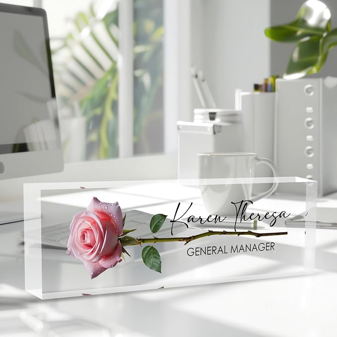 Custom Office Name Plate, Personalized Gifts - Image 2