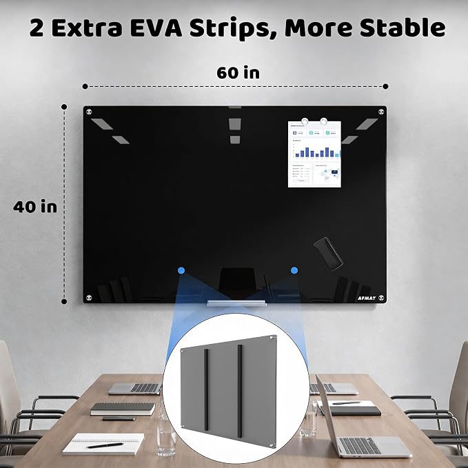 AFAMT Magnetic Dry Erase Board, 4mm Tempered Glass, Strong Magnetic Surface - Image 4