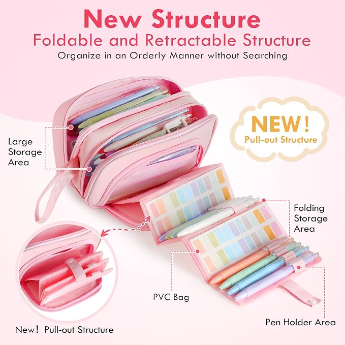 SANANT Large Capacity Pencil Case - Image 4