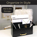 BLU MONACO | Wooden Mail Organizer - Image 2