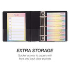 Samsill Economy 2 Inch Mini 3 Ring Binder, Made in The USA, 9.1" x 7.5" Round - Image 6