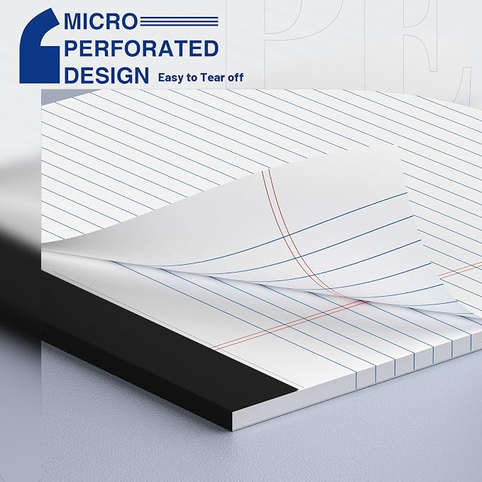 12-Pack Legal Pads 8.5"x11" Wide Ruled Note Pads - Image 3