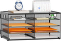 Marbrasse 5 Tier Desktop Literature Organizer, Mesh Paper Organizer Desk by Marbrasse